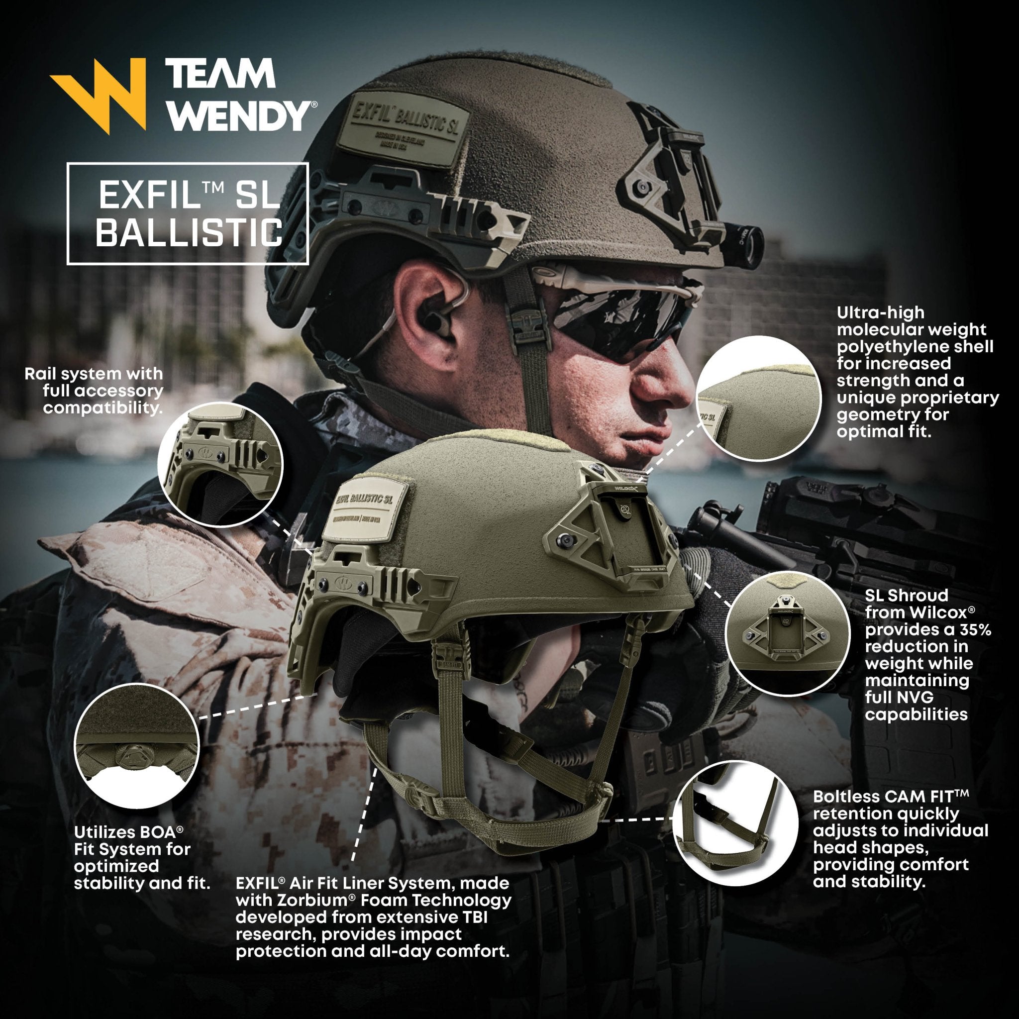 Team Wendy® EXFIL® Ballistic SL Helmet