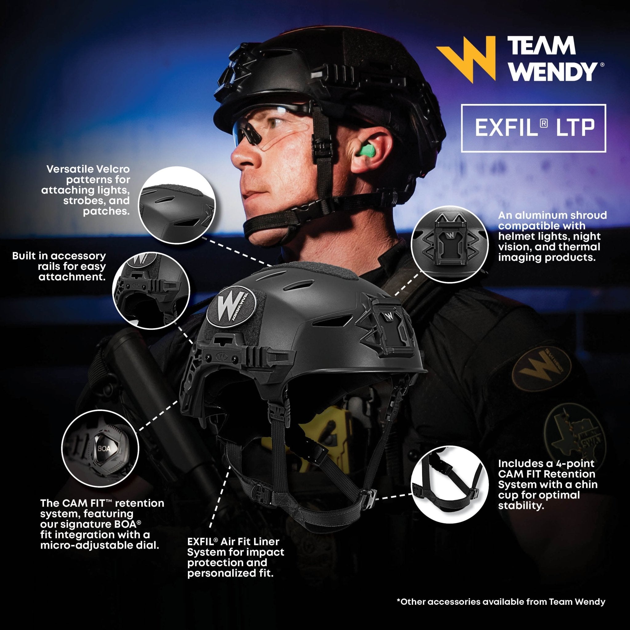 Team Wendy® EXFIL® LTP Bump Helmet