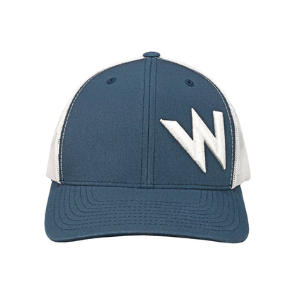 Blue/White W Trucker Hat - Team Wendy