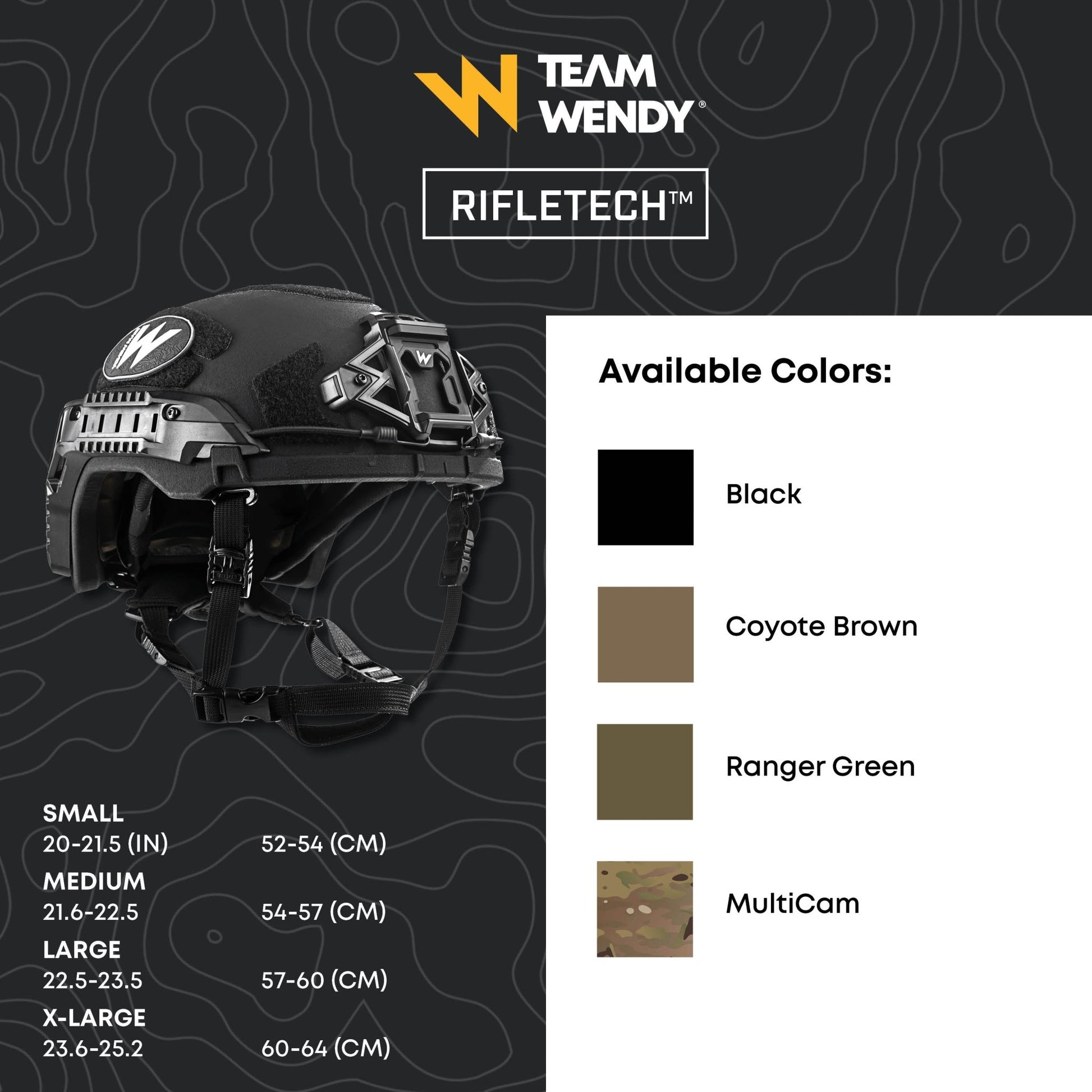 Team Wendy RIFLETECH Rifle-Rated Ballistic Helmet Black / Medium
