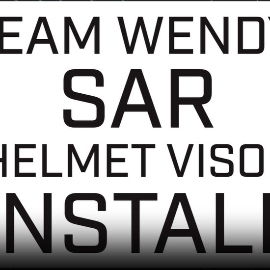 Video detailing how to install a visor onto a Team Wendy SAR helmet.