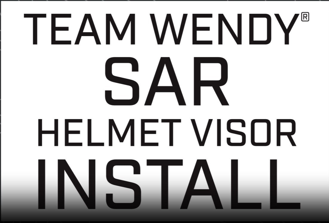 Video detailing how to install a visor onto a Team Wendy SAR helmet.