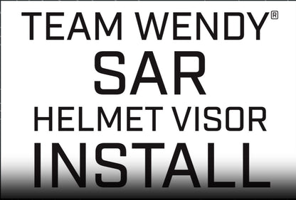 Video detailing how to install a visor onto a Team Wendy SAR helmet.