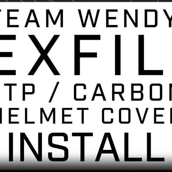 Instructional video on how to install a helmet cover on a Team Wendy EXFIL LTP 