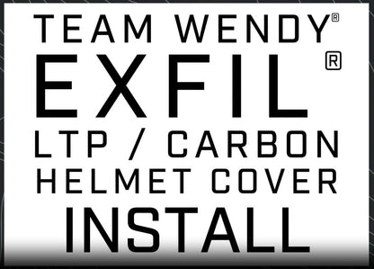 Instructional video on how to install a helmet cover on a Team Wendy EXFIL LTP 