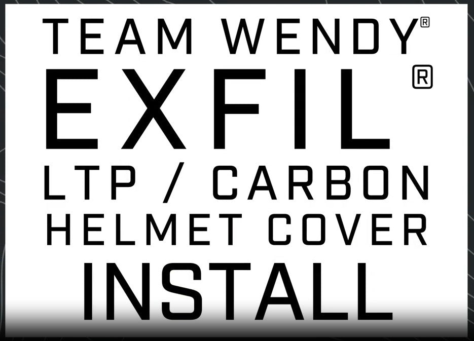 Instructional video on how to install a helmet cover on a Team Wendy EXFIL LTP 